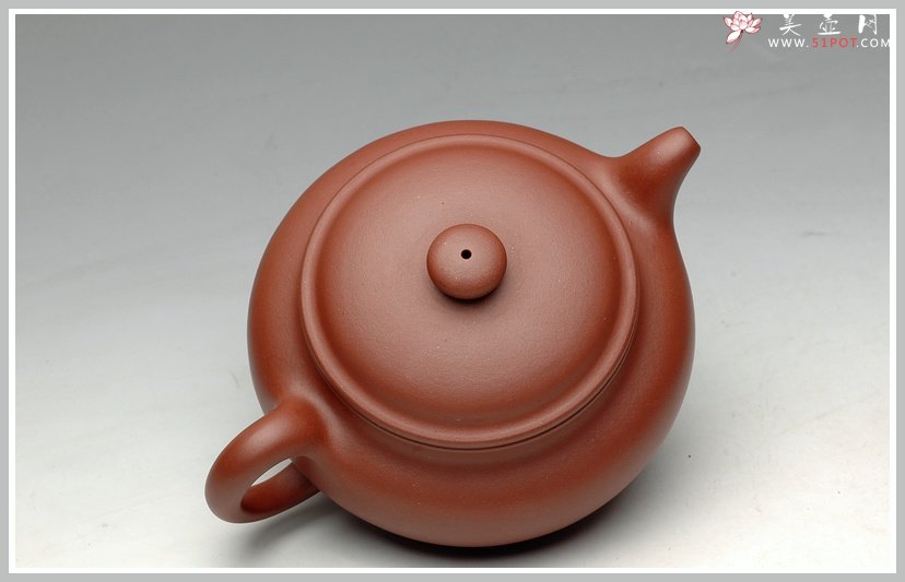 紫砂壶图片：追摹大亨风采 原矿迷人红皮龙 全手仿古 - 宜兴紫砂壶网