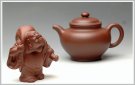紫砂壶图片：活灵活现 背包罗汉 泥料非常漂亮 - 宜兴紫砂壶网