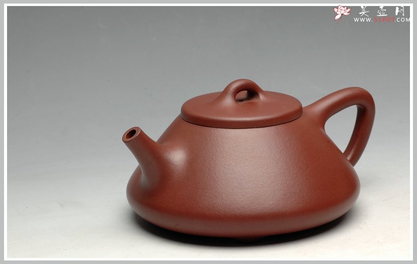 紫砂壶图片：好底料 骨肉均挺 实力艺人 全手子冶石瓢 - 宜兴紫砂壶网