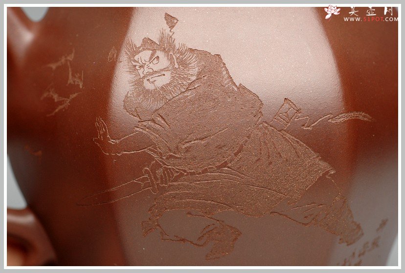 紫砂壶图片：圆润精神 高俊优雅 全手工 古韵方壶 - 宜兴紫砂壶网