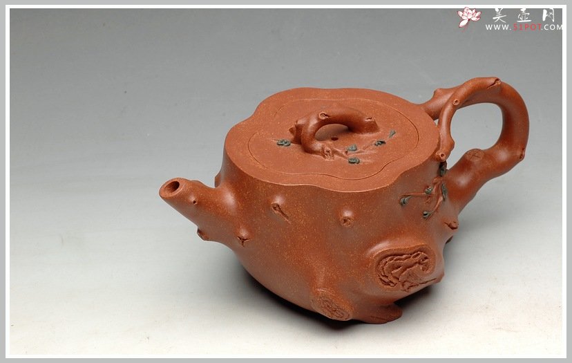 紫砂壶图片：降坡泥 全手喜上眉梢 舞动神韵 - 宜兴紫砂壶网