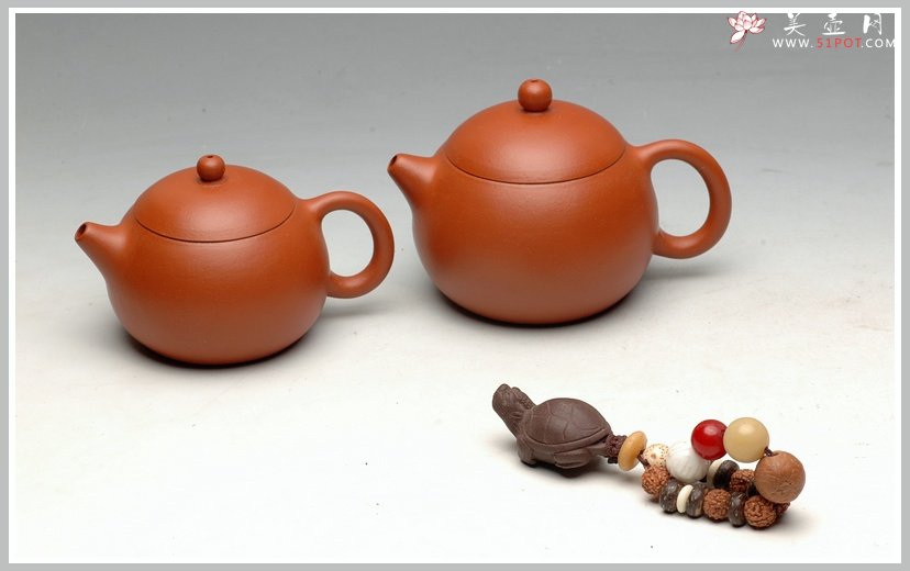 紫砂壶图片：紫砂爱好者必入之全手倒把西施 优质好朱泥 - 宜兴紫砂壶网