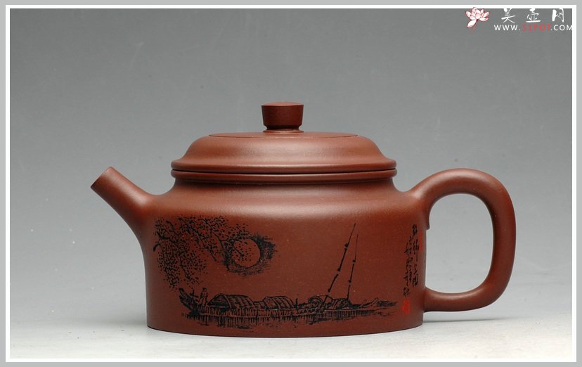 紫砂壶图片：敏而好学 做工精细 全手德中 - 宜兴紫砂壶网