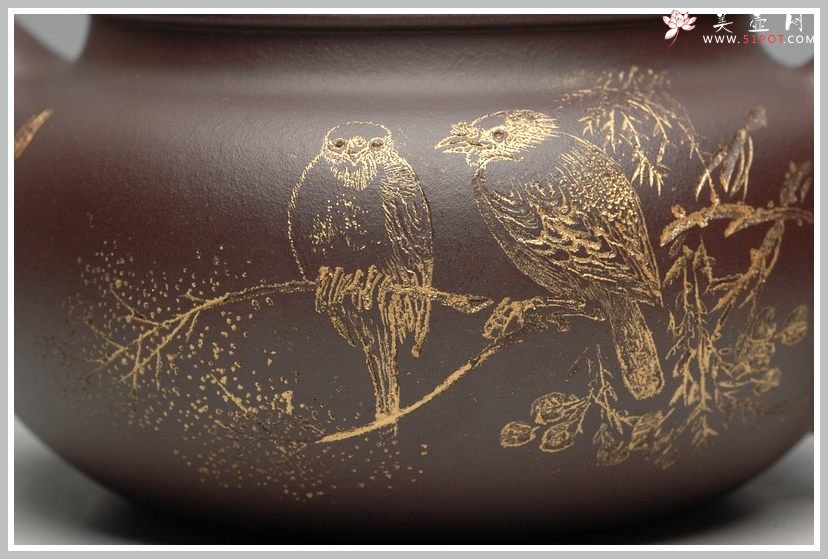 紫砂壶图片：岁月静好 白头偕老 精品老紫泥小仿古 - 宜兴紫砂壶网