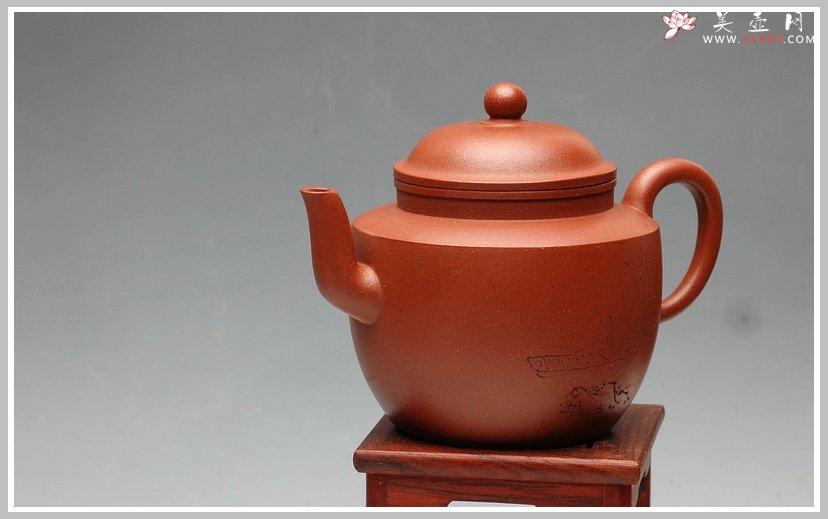 紫砂壶图片：摹古精品 雅致之风 全手高灯 桂花泥 - 宜兴紫砂壶网