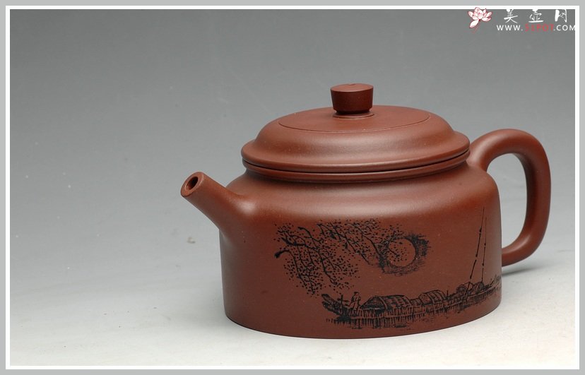 紫砂壶图片：敏而好学 做工精细 全手德中 - 宜兴紫砂壶网