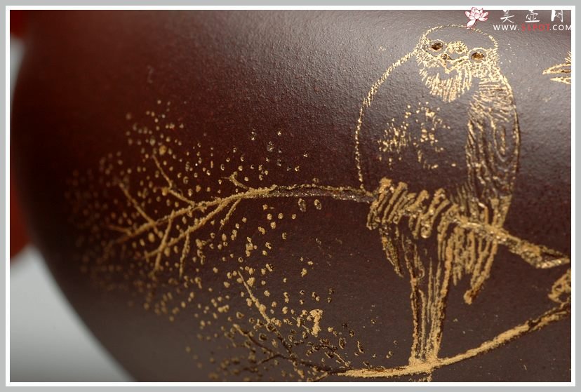 紫砂壶图片：岁月静好 白头偕老 精品老紫泥小仿古 - 宜兴紫砂壶网