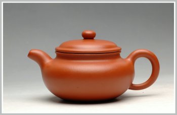 紫砂壶图片：秋收美壶 实用佳品 杀铁利器 赵庄朱泥 全手小仿古 - 宜兴紫砂壶网