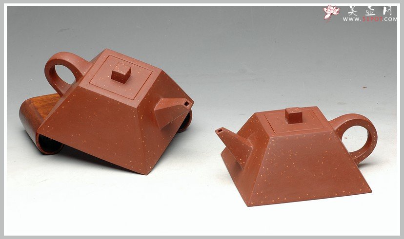 紫砂壶图片：精神 养欲迷人  全手斗方 升方 - 宜兴紫砂壶网