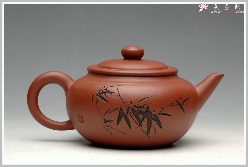 紫砂壶图片：实用佳品 杀茶利器-线韵 - 宜兴紫砂壶网