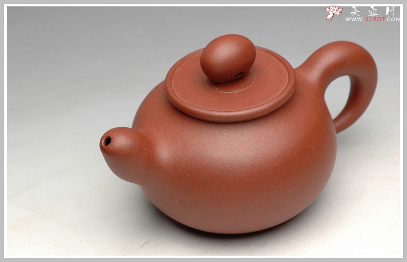紫砂壶图片： 道洪风格  器形饱满 非常纯的地槽青 全手鼎珠 - 宜兴紫砂壶网