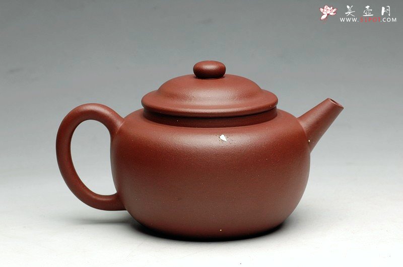 紫砂壶图片：饱满大气 古朴浑圆  全手融泉 - 宜兴紫砂壶网