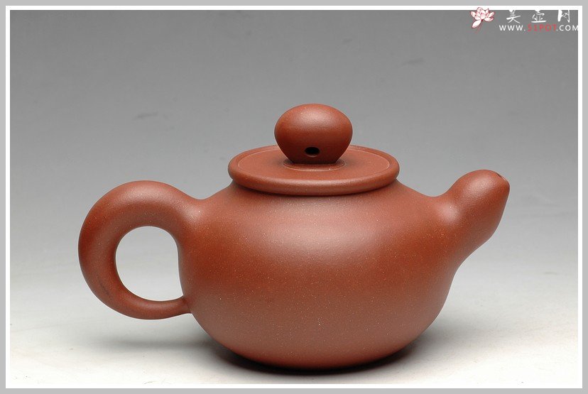 紫砂壶图片： 道洪风格  器形饱满 非常纯的地槽青 全手鼎珠 - 宜兴紫砂壶网