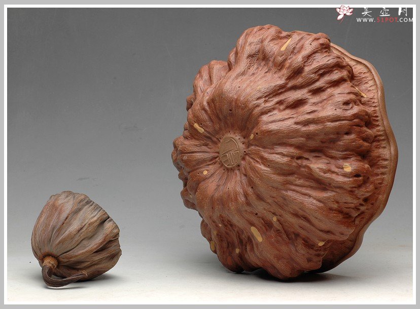 紫砂壶图片：刘景 全手 新莲蓬水洗 水盂 - 宜兴紫砂壶网