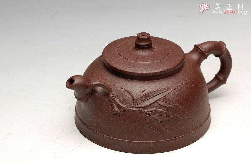 紫砂壶图片：沉稳 实用花货 新品刚竹 居不可无竹 - 宜兴紫砂壶网