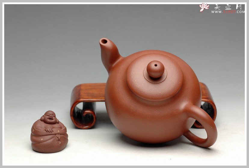 紫砂壶图片：优质地槽青泥色温润可人 道洪风格  全手珠韵 - 宜兴紫砂壶网