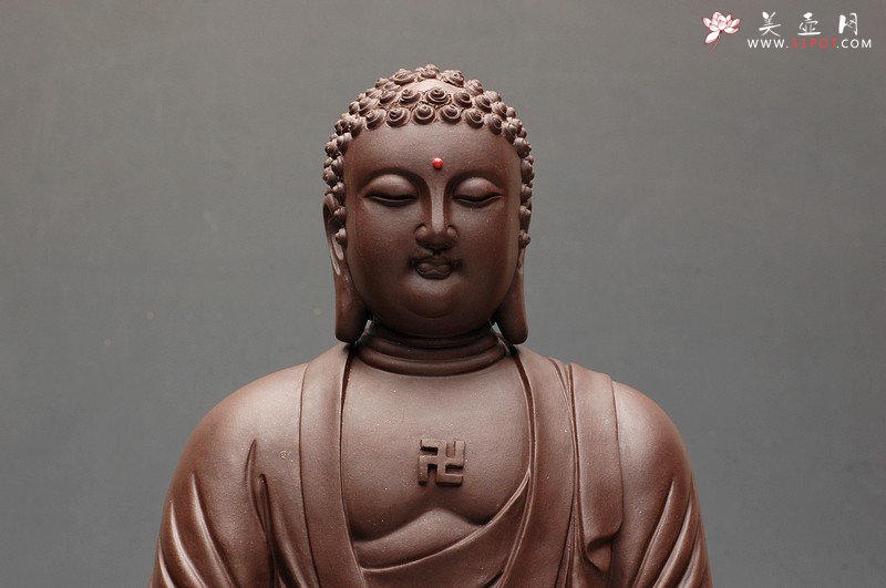 紫砂壶图片：法相庄严 坐佛 - 宜兴紫砂壶网