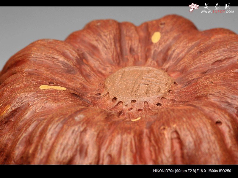 紫砂壶图片：刘景 全手 新莲蓬水洗 水盂 - 宜兴紫砂壶网