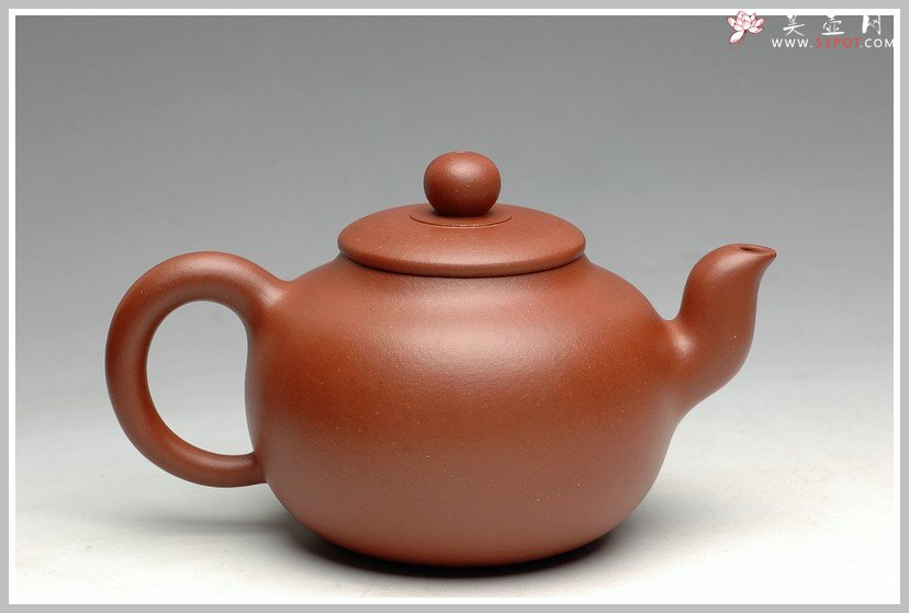 紫砂壶图片：优质地槽青泥色温润可人 道洪风格  全手珠韵 - 宜兴紫砂壶网