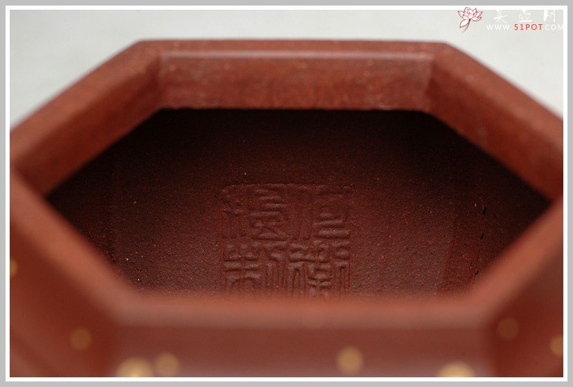 紫砂壶图片：24k真金 福寿双全  祝福无限 全手宫灯 实力派 - 宜兴紫砂壶网