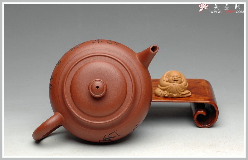 紫砂壶图片：实用佳品 杀茶利器-线韵 - 宜兴紫砂壶网