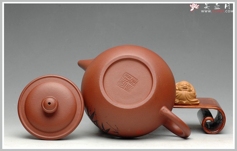 紫砂壶图片：实用佳品 杀茶利器-线韵 - 宜兴紫砂壶网