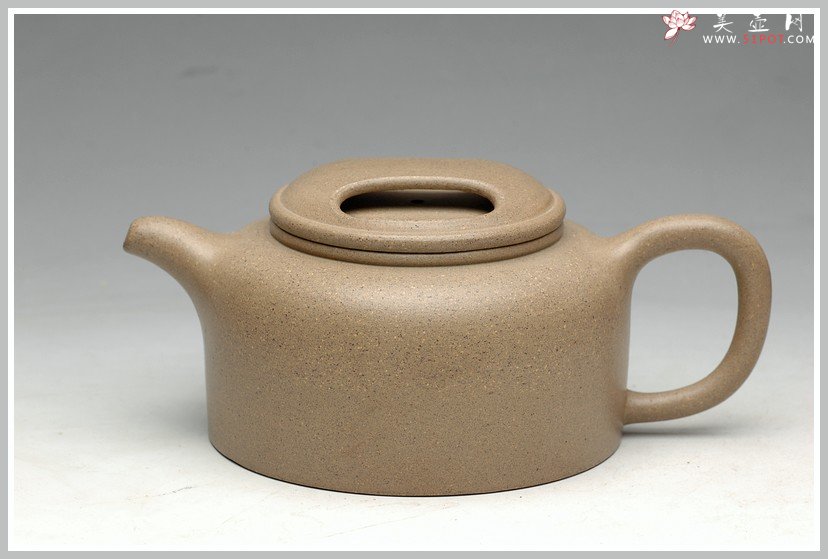 紫砂壶图片：大气 优质本山绿泥 养欲如润玉 全手牛盖莲子 - 宜兴紫砂壶网
