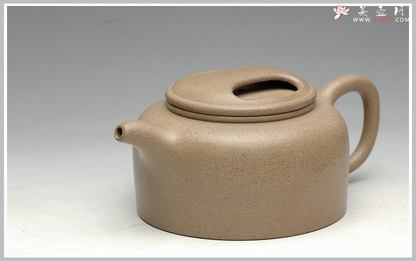 紫砂壶图片：大气 优质本山绿泥 养欲如润玉 全手牛盖莲子 - 宜兴紫砂壶网