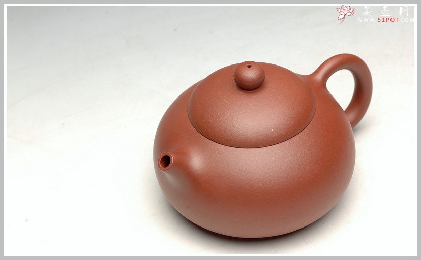 紫砂壶图片：非常纯的地槽青 爱不释手 全手扁西施 - 宜兴紫砂壶网