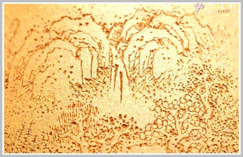 紫砂壶图片：李彦雄通景山水 耐品老段之全手子冶石瓢 骨肉均挺 - 宜兴紫砂壶网