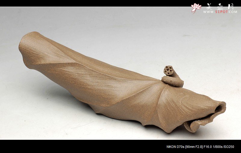 紫砂壶图片：文雅茶宠 手工精制 可看细节 精品 荷叶 - 宜兴紫砂壶网