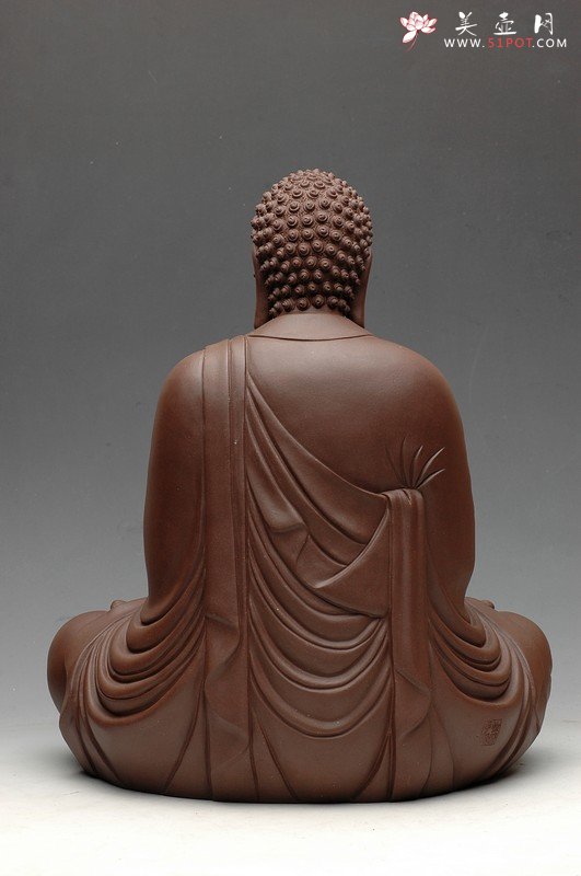 紫砂壶图片：法相庄严 坐佛 - 宜兴紫砂壶网