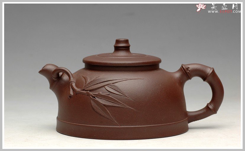 紫砂壶图片：沉稳 实用花货 新品刚竹 居不可无竹 - 宜兴紫砂壶网