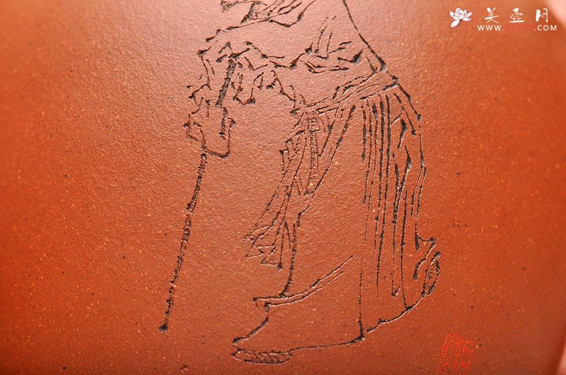 紫砂壶图片：美人醉 醉美人 迷人降坡泥 国助和石摹海派三任之任薰 高士 - 宜兴紫砂壶网