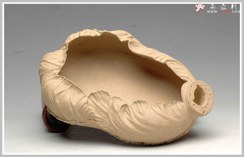 紫砂壶图片：白菜 百财 优质芝麻段 烟灰缸 水仙盆 - 宜兴紫砂壶网