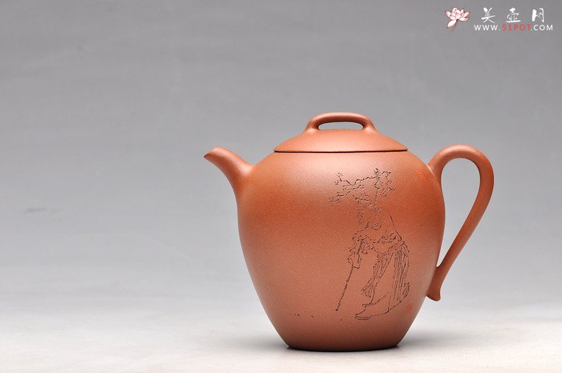 紫砂壶图片：美人醉 醉美人 迷人降坡泥 国助和石摹海派三任之任薰 高士 - 宜兴紫砂壶网