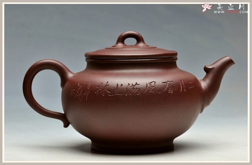 紫砂壶图片：李昌鸿大师装饰 风雅德韵 线条流畅 凤鸣 - 宜兴紫砂壶网