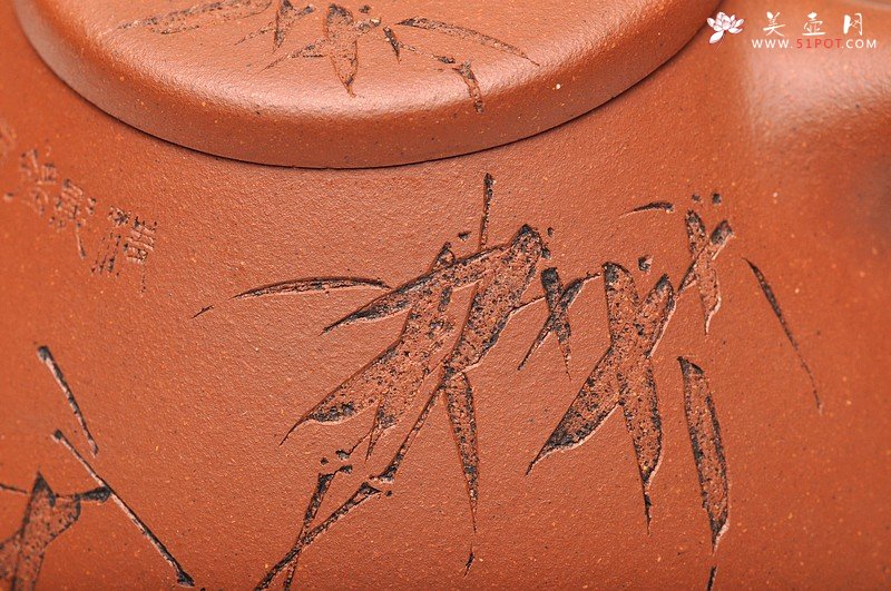 紫砂壶图片：顾瓢 国助和石刻绘梅兰竹菊一套 全手摹古精品子冶石瓢 - 宜兴紫砂壶网