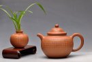 紫砂壶图片：经典大气  静心  全手心经大掇球 老降坡泥 - 宜兴紫砂壶网