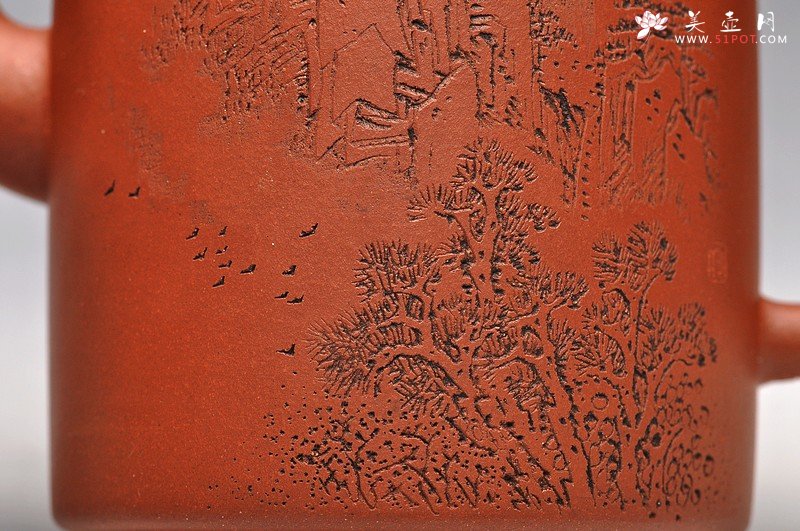 紫砂壶图片：李彦雄老师助兴装饰 余味自品 嵌盖实力 全手夙慧 双圈 - 宜兴紫砂壶网