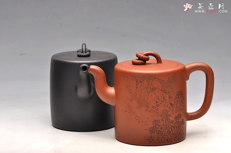 紫砂壶图片：李彦雄老师助兴装饰 余味自品 嵌盖实力 全手夙慧 双圈 - 宜兴紫砂壶网