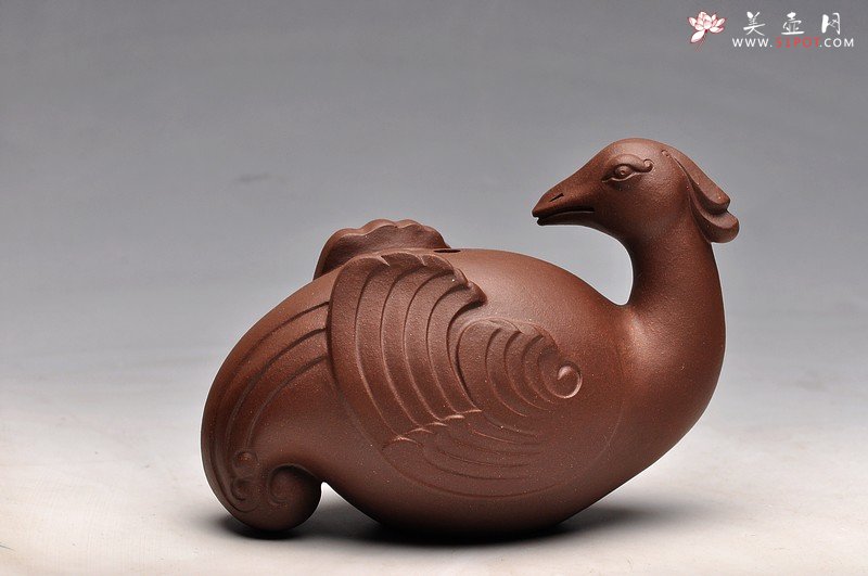 紫砂壶图片：水滴 茶宠 雕塑  天鸡 - 宜兴紫砂壶网