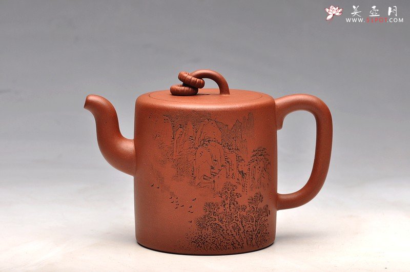 紫砂壶图片：李彦雄老师助兴装饰 余味自品 嵌盖实力 全手夙慧 双圈 - 宜兴紫砂壶网