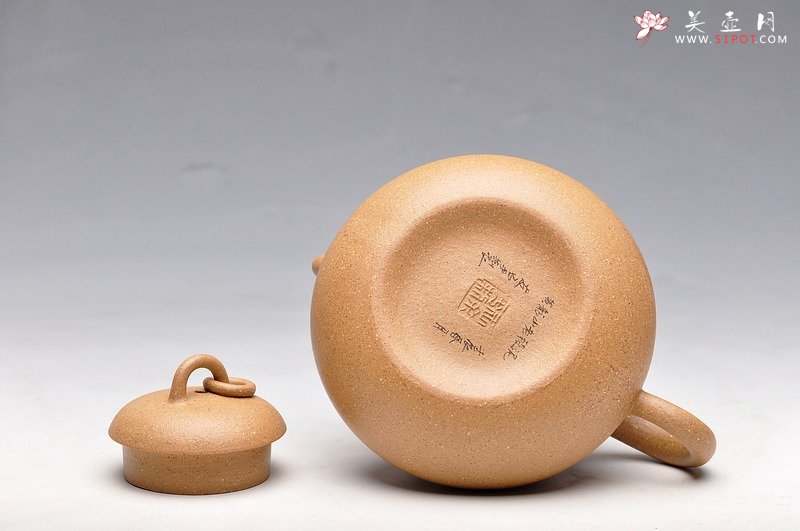 紫砂壶图片：优质段泥 漂亮优雅 矮葫芦 笑口常开 - 宜兴紫砂壶网