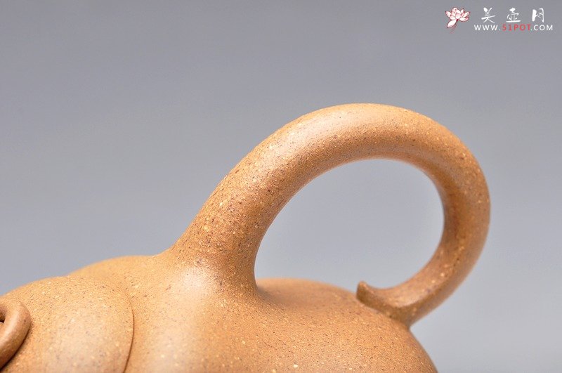 紫砂壶图片：优质段泥 漂亮优雅 矮葫芦 笑口常开 - 宜兴紫砂壶网