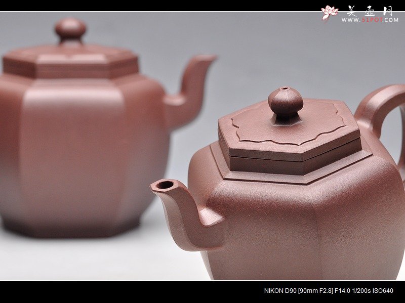 紫砂壶图片：俊雅遗风 工精实力新品 全手小步步高登 实用 - 宜兴紫砂壶网