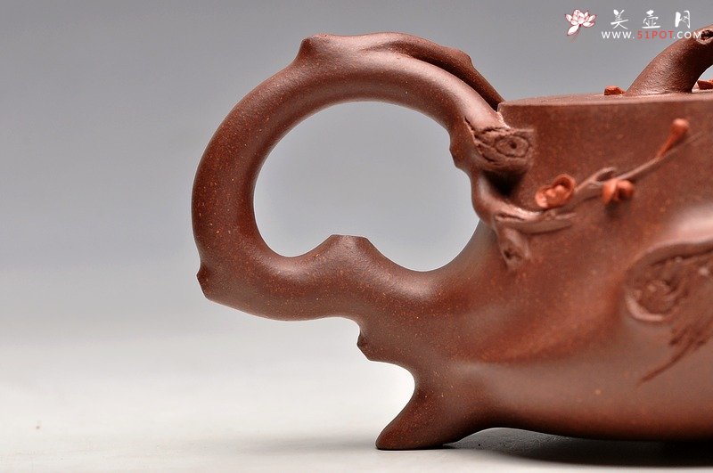 紫砂壶图片：实用精品小花货 立体梅花惊艳 全手小喜上眉梢  - 宜兴紫砂壶网