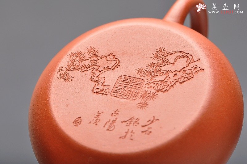 紫砂壶图片：型摹古韵  松竹梅 全手小君德 把玩实用 张听刚老师装饰  - 宜兴紫砂壶网