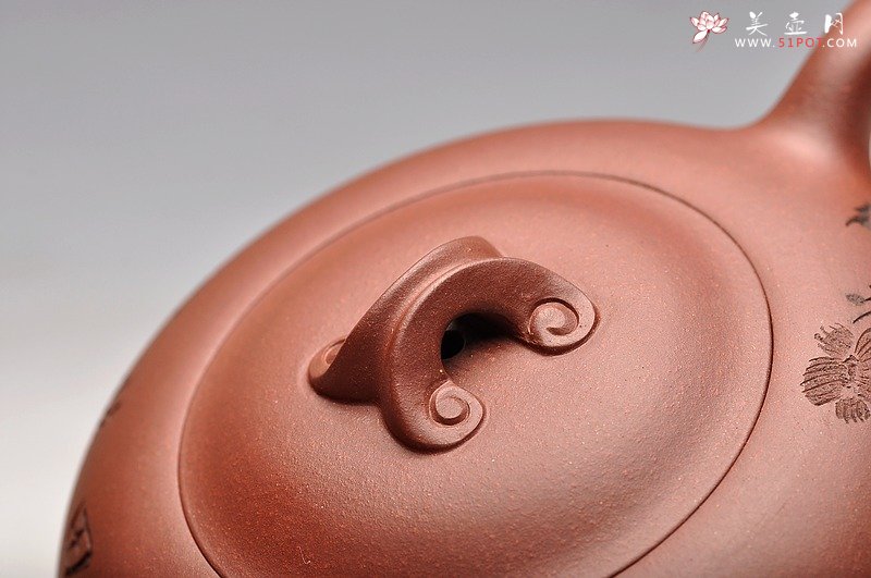 紫砂壶图片：饱满敦厚  口盖严合 如意桥韵 - 宜兴紫砂壶网