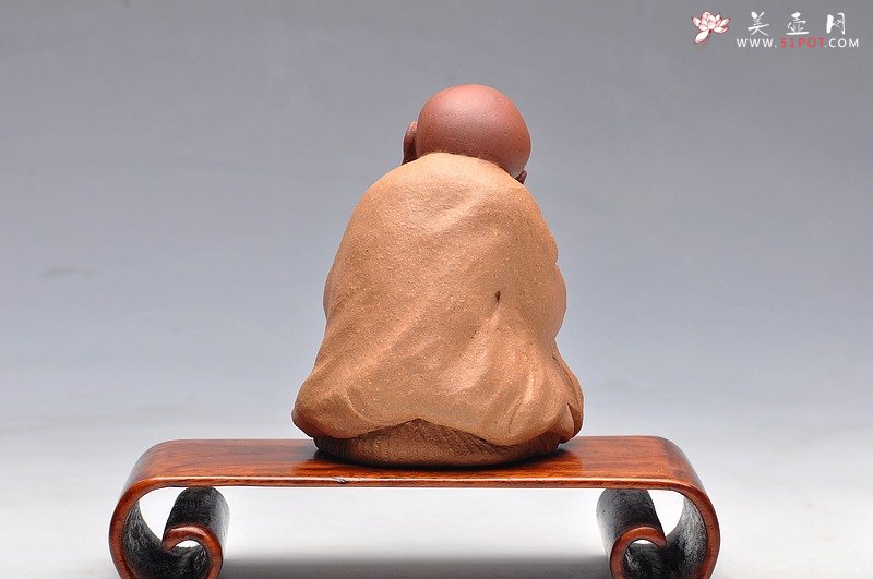 紫砂壶图片：精品学院派 问禅 手工雕塑 优质紫砂料子 仅1件 - 宜兴紫砂壶网